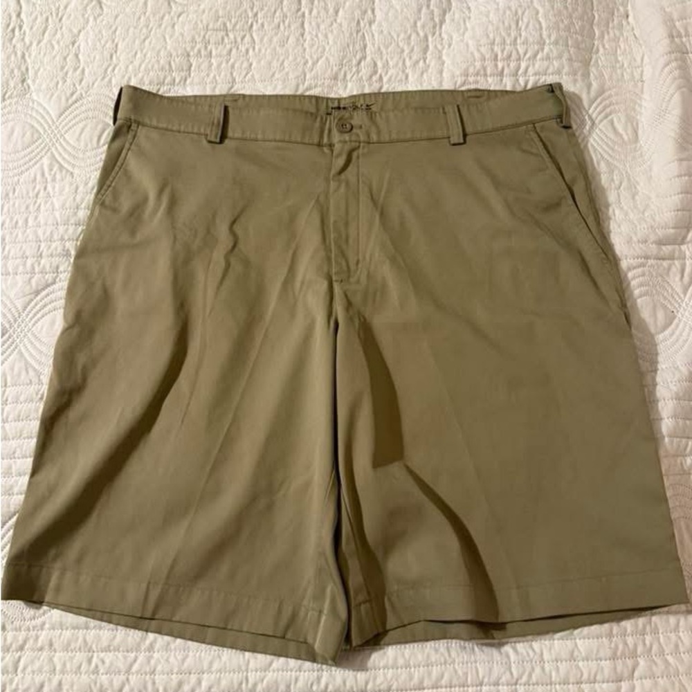 Nike Men's Olive Flat Front Shorts